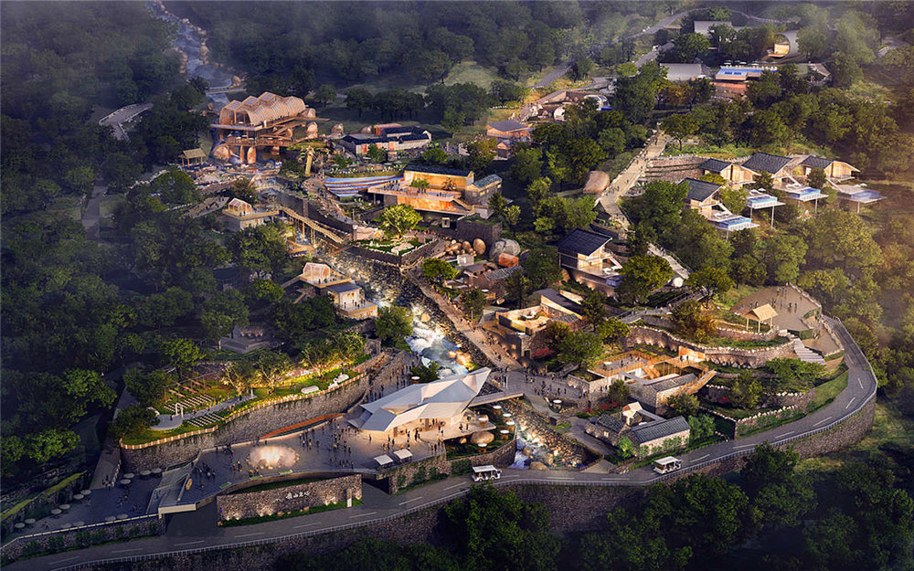 泰山生態(tài)度假酒店概念設計方案效果圖