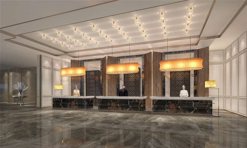 陜西洛南華陽國際飯店五星級裝修設計案例