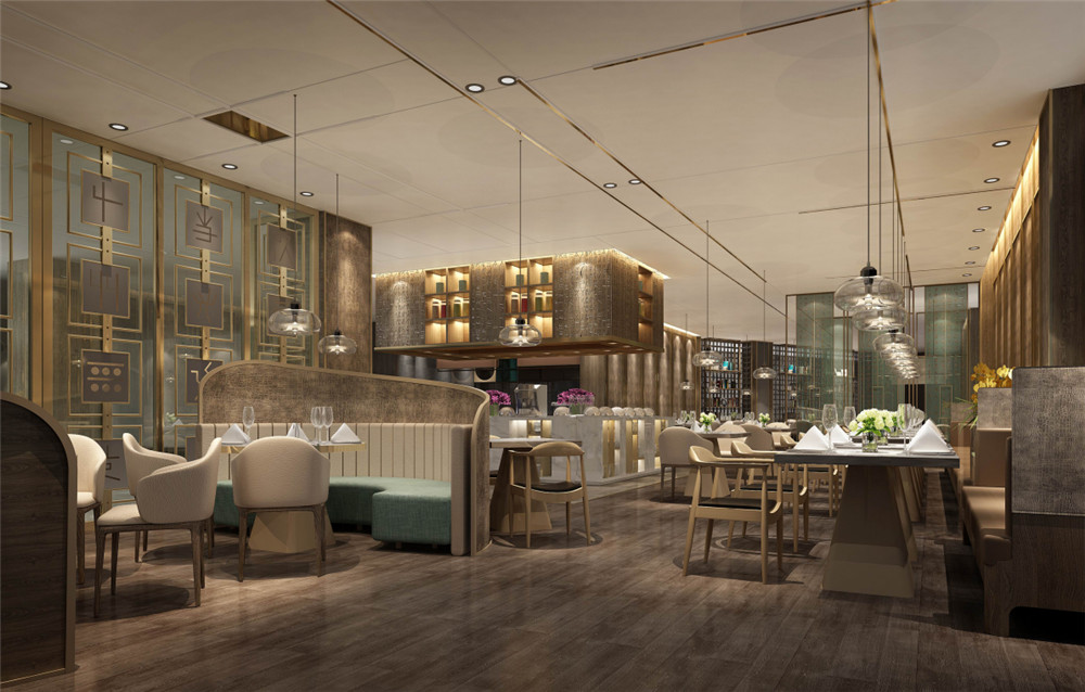 陜西洛南華陽國際飯店五星級裝修設計案例