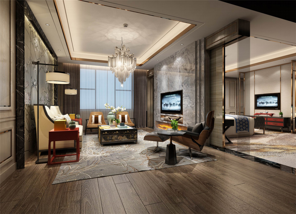 陜西洛南華陽國際飯店五星級裝修設計案例