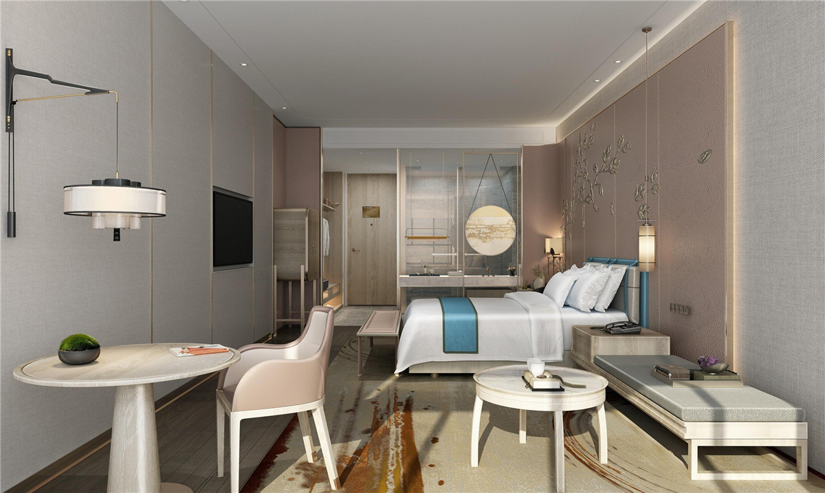 駐馬店錦曼商務酒店裝修設(shè)計案例效果圖