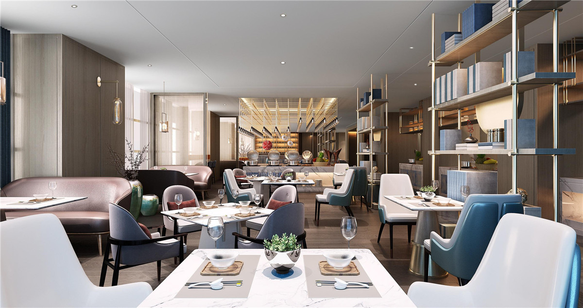 駐馬店錦曼商務酒店裝修設(shè)計案例效果圖