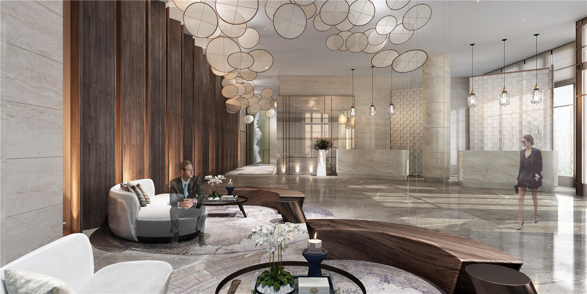 駐馬店錦曼商務酒店裝修設(shè)計案例效果圖