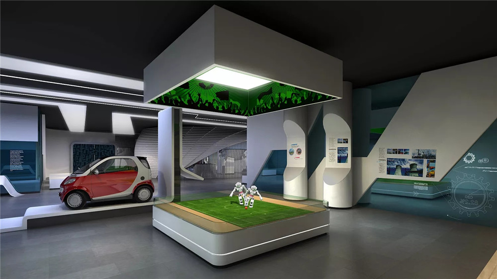 鄭州展廳設計公司-英利集團企業(yè)展廳設計效果圖