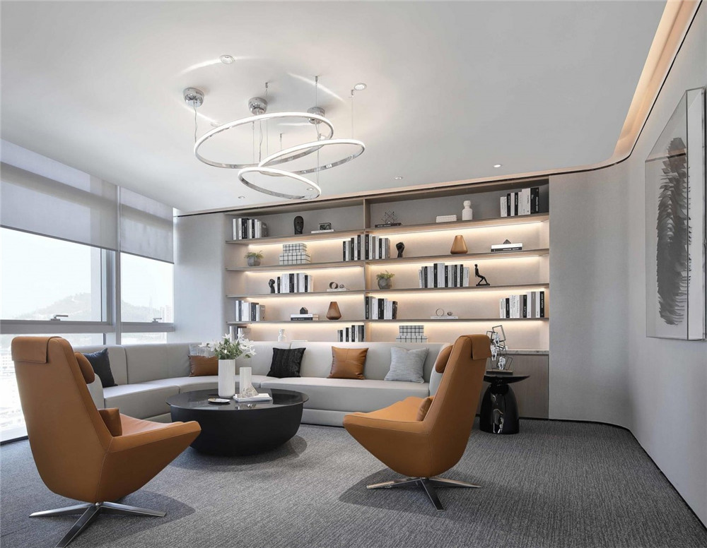 鄭州高端辦公樓設(shè)計公司-中糧集團辦公樓裝修實景圖