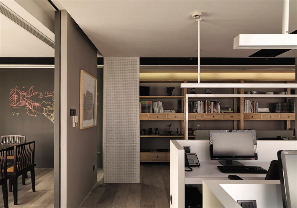 鄭州中式禪意辦公室裝修公司設計案例