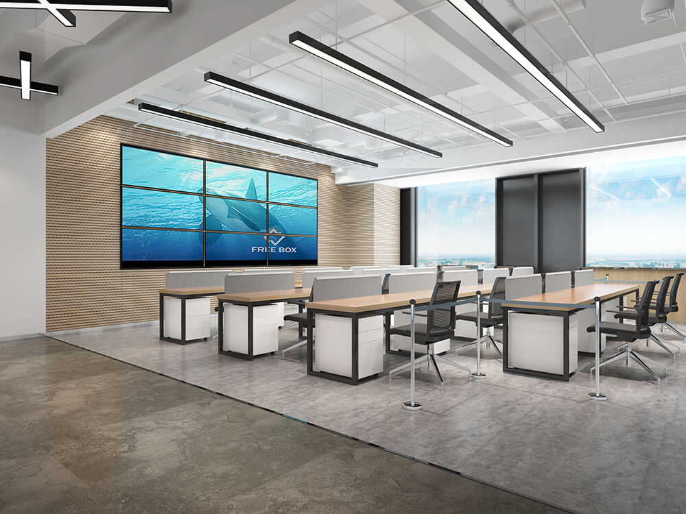 鄭州智慧樹教育集團辦公室裝修公司設計案例