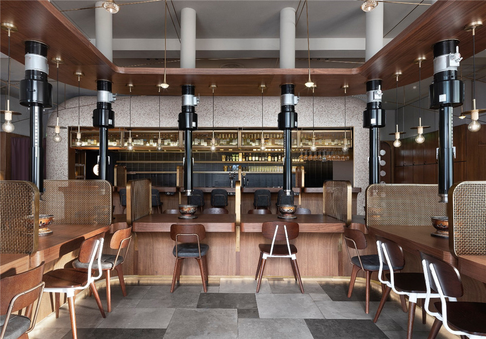 鄭州精致工業(yè)風燒烤店裝修設(shè)計案例