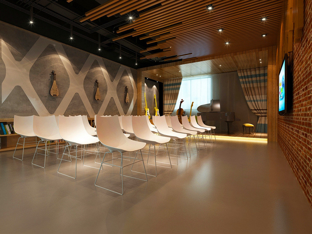 鄭州藝術培訓機構設計公司裝修案例