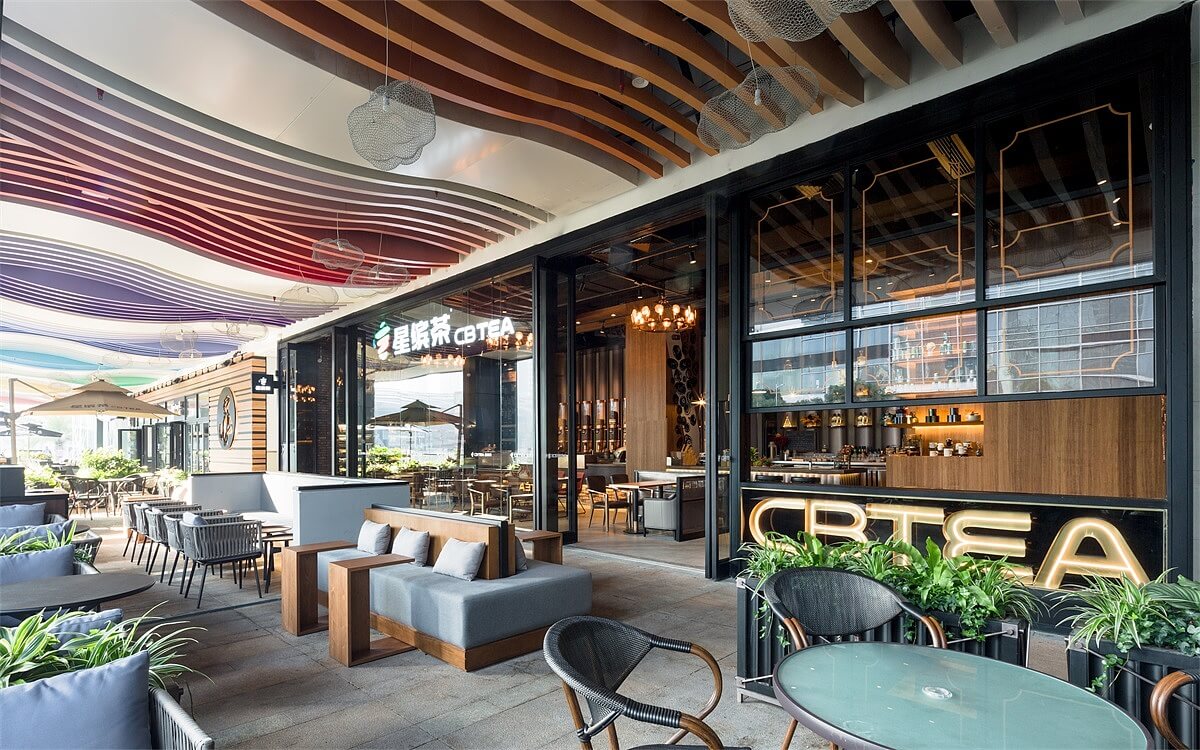 鄭州星繽茶設計公司裝修案例