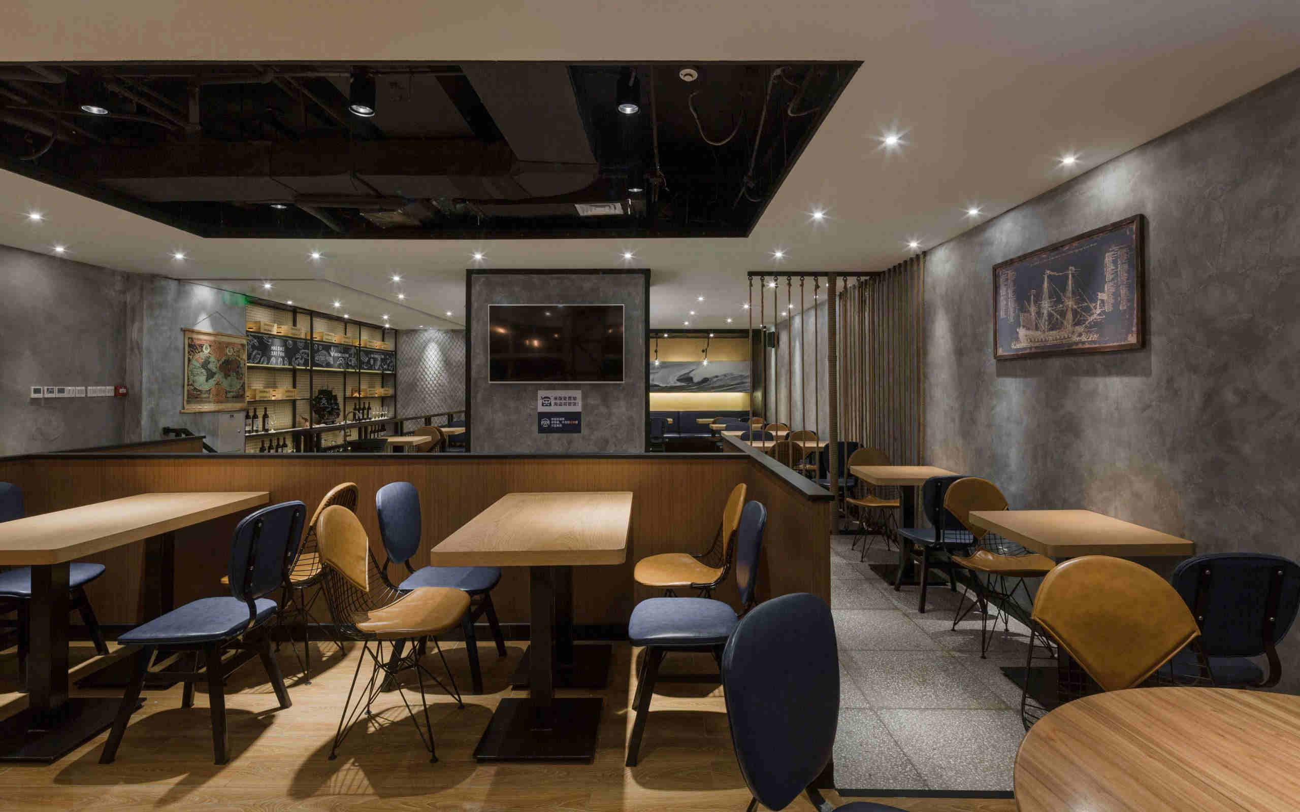 鄭州海盜蝦飯裝修公司設(shè)計(jì)案例