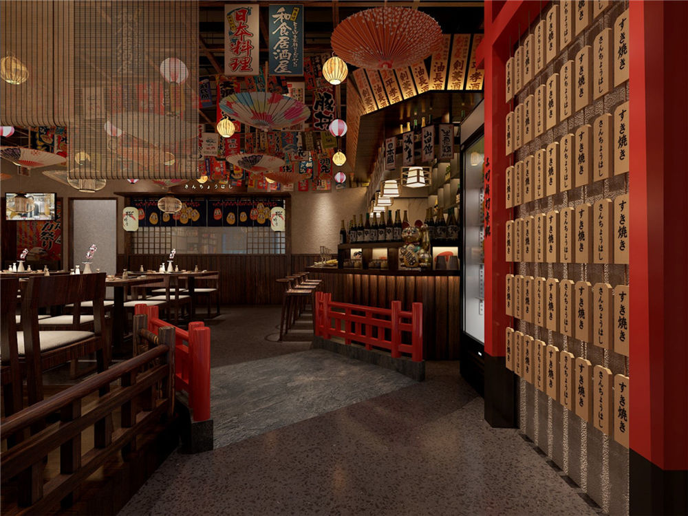 新鄉(xiāng)三町橋日料店裝修公司設(shè)計案例