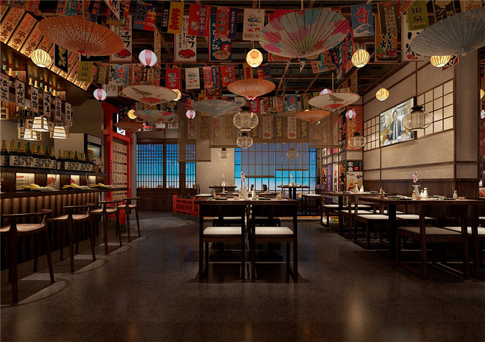 新鄉(xiāng)三町橋日料店裝修公司設(shè)計案例