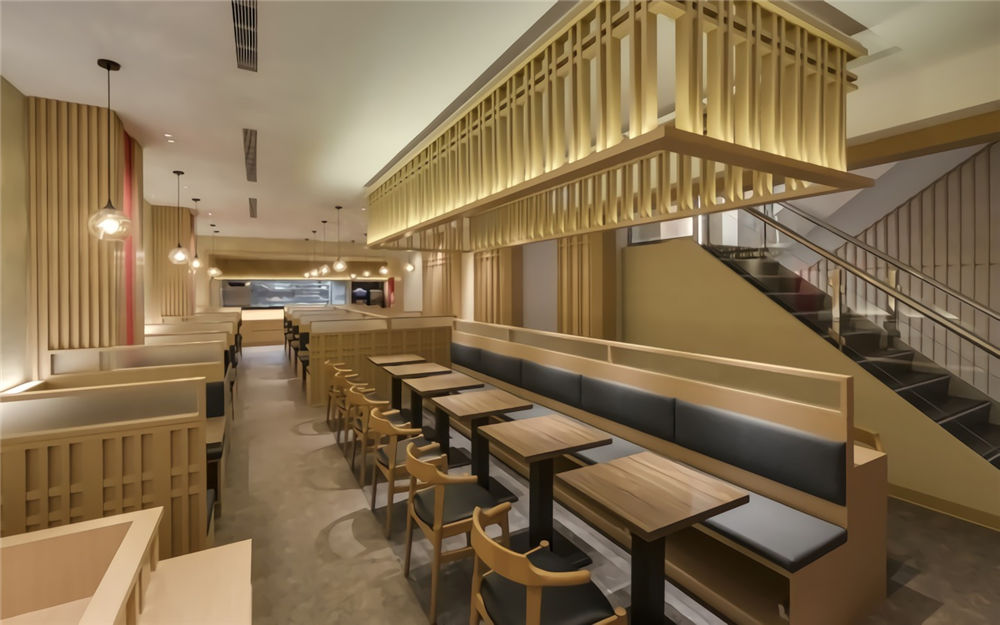 鄭州福騰亭日式壽司店裝修公司設計案例