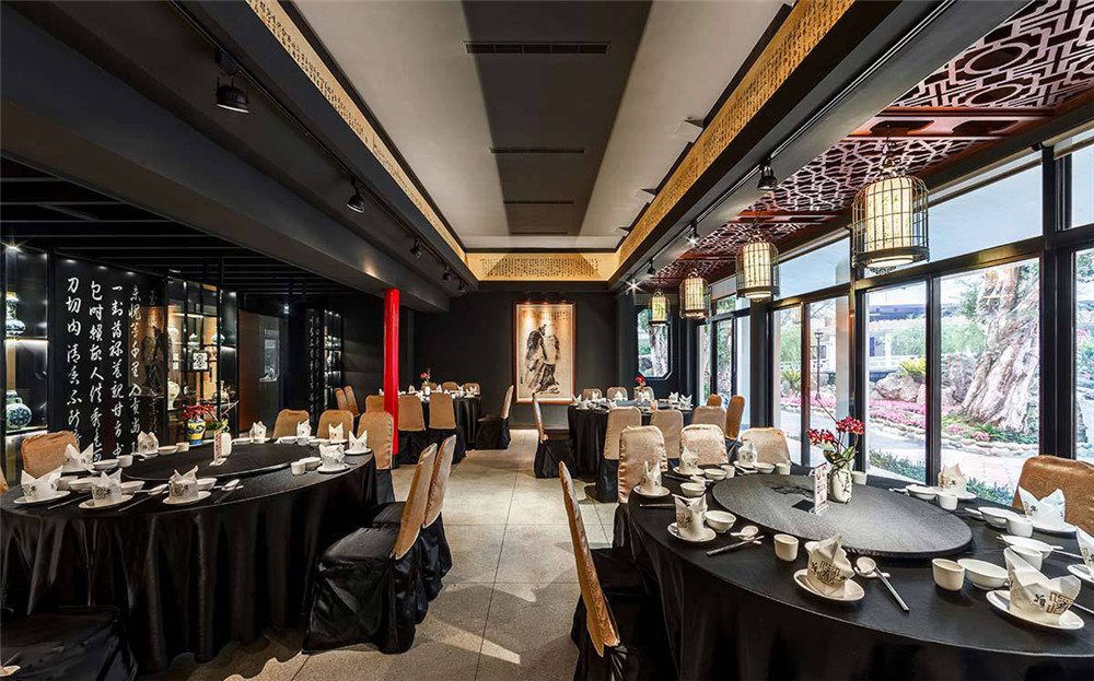 鄭州蔣府宴中餐廳裝修公司設計案例