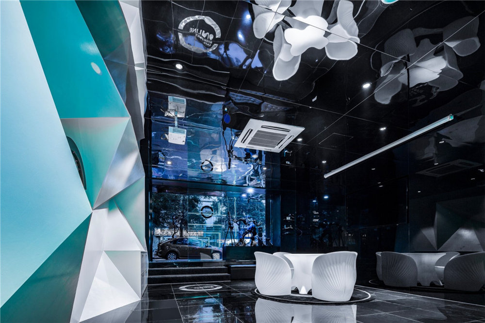 鄭州ON LINE 電競館裝修公司設計案例