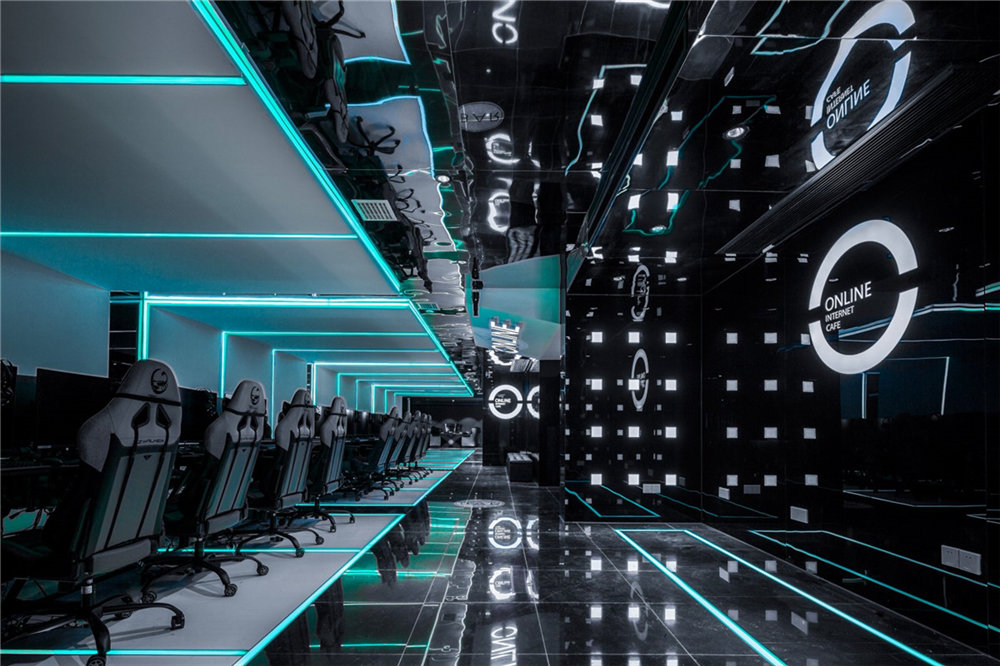 鄭州ON LINE 電競館裝修公司設計案例