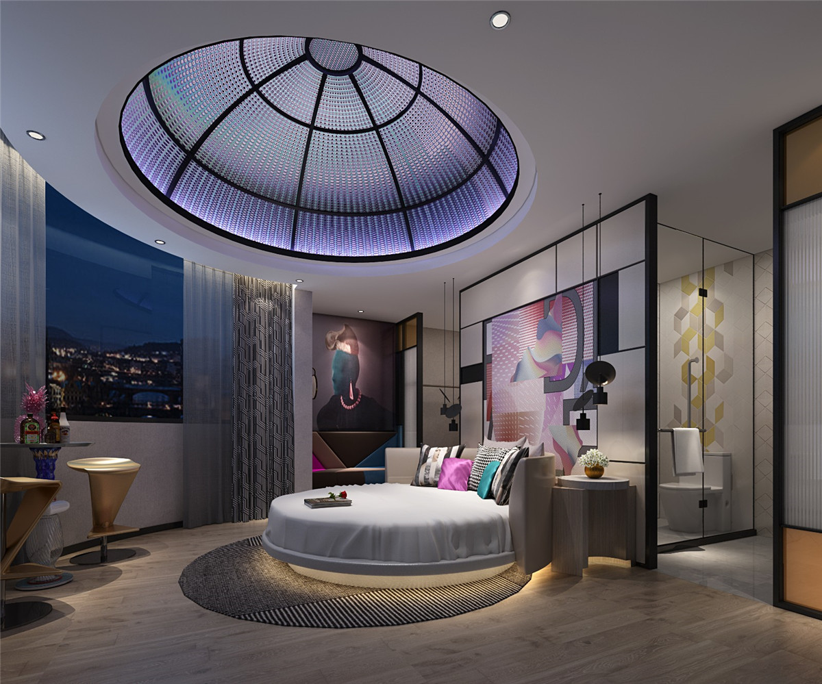 開封酒店設(shè)計(jì)公司-時(shí)尚主題酒店裝修案例