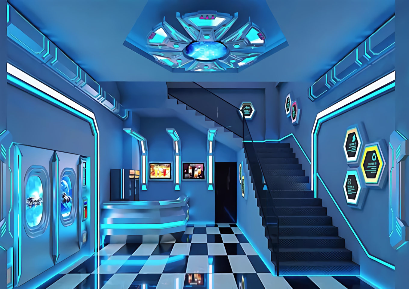 鄭州電競(jìng)酒店設(shè)計(jì)公司網(wǎng)吧的最終體是電競(jìng)酒店嗎？(圖1)