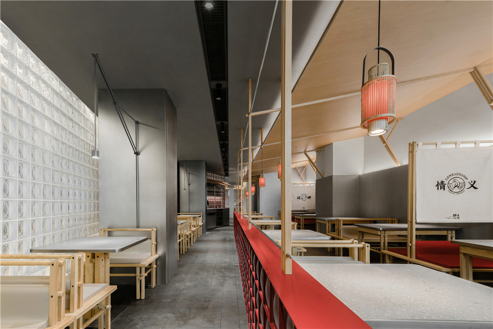 鄭州牛蛙火鍋店裝修公司設計案例