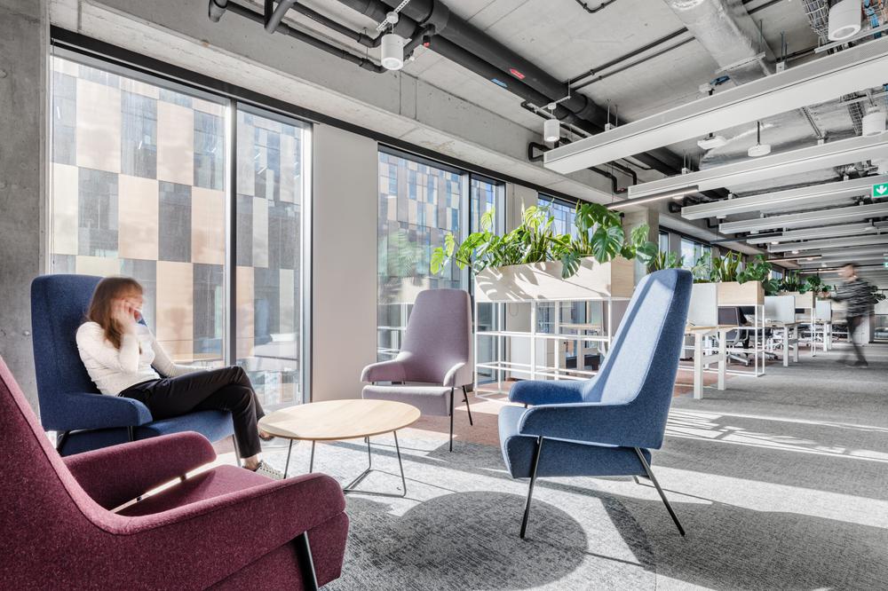 簡約北歐風家居護理公司辦公室裝修設計案例(圖1)