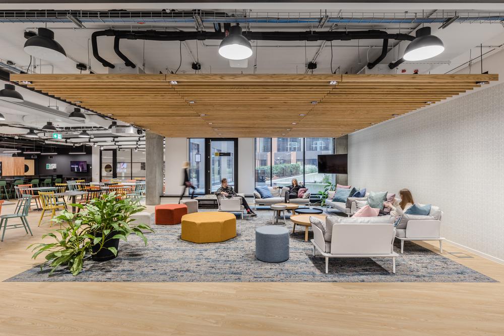 簡約北歐風家居護理公司辦公室裝修設計案例(圖4)