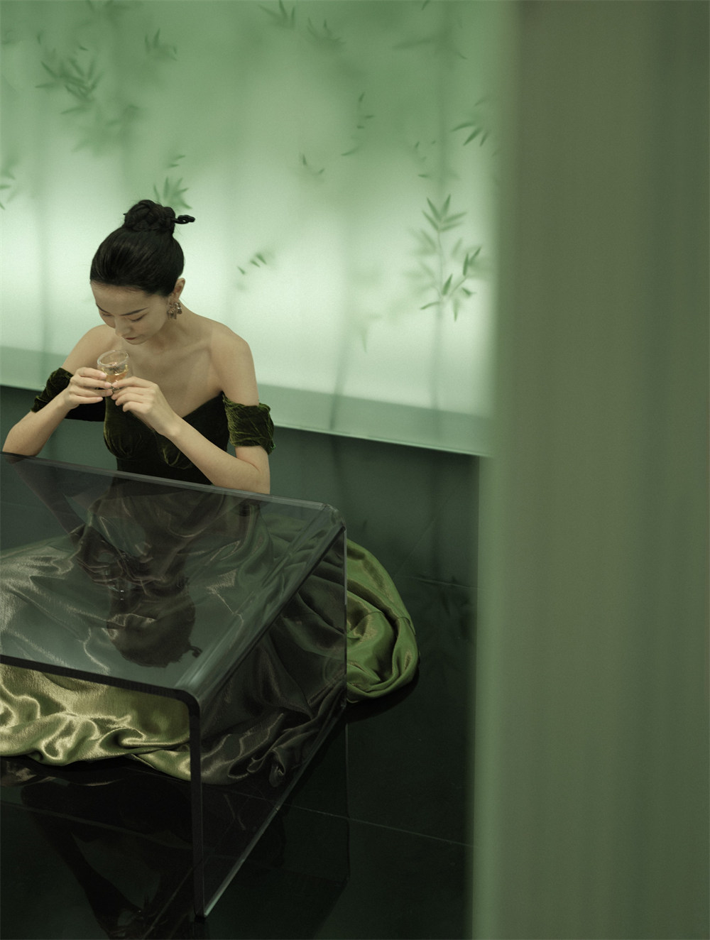 現(xiàn)代東方韻味   津喬茶茶葉店面裝修設(shè)計(jì)方案(圖1)