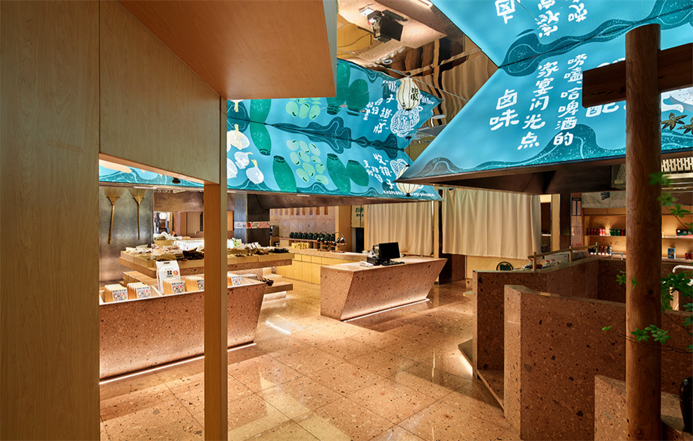 農(nóng)耕記土潮風(fēng)特色湖南菜餐廳裝修設(shè)計(jì)方案(圖2)