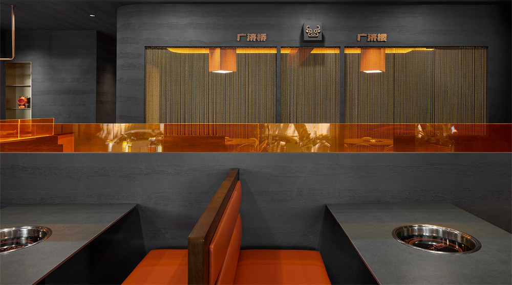 鄭州金博大推薦廣濟(jì)潮牛地道潮汕火鍋店裝修設(shè)計(jì)(圖8)