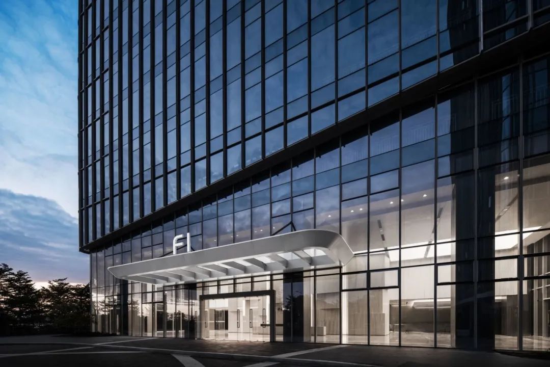 南沙匯通中心甲級寫字樓大廳公共區(qū)域裝修設(shè)計(圖2)