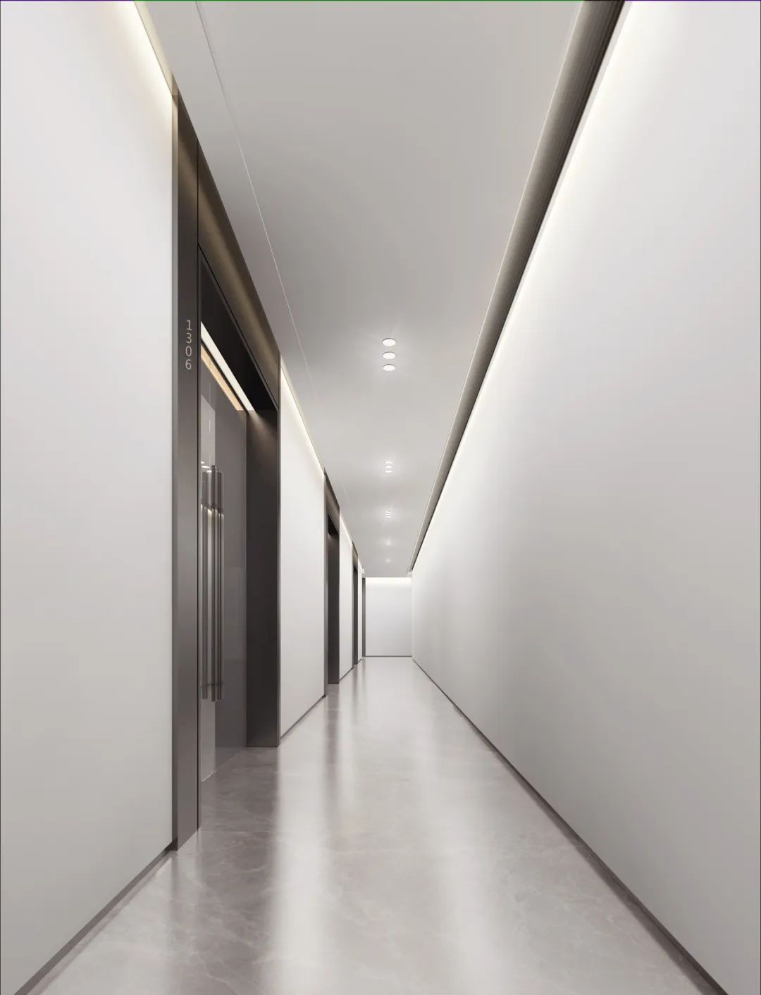 南沙匯通中心甲級寫字樓大廳公共區(qū)域裝修設(shè)計(圖13)