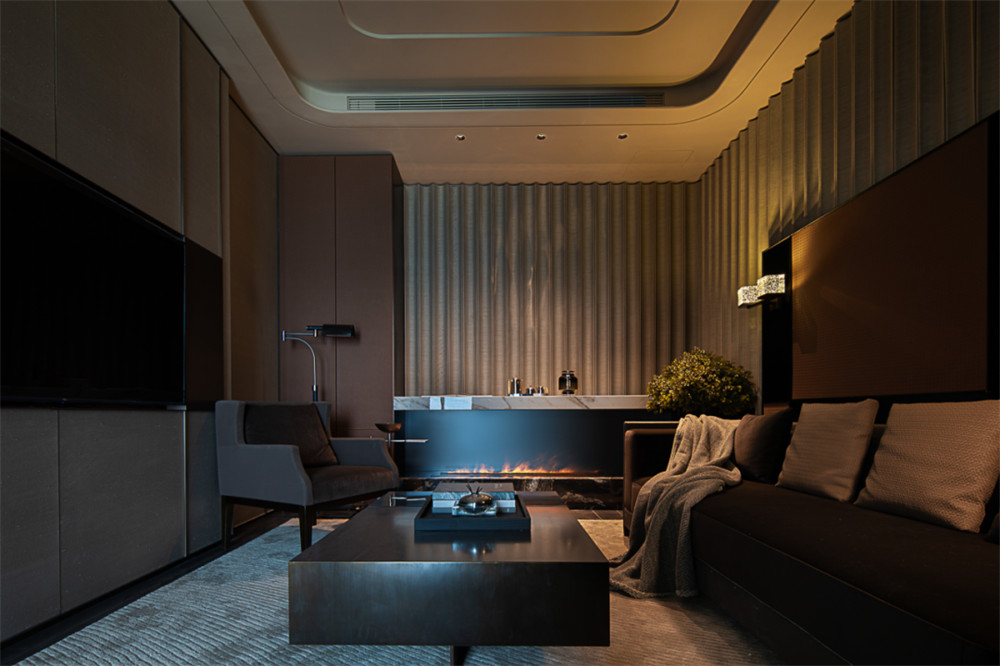 高端企業(yè)總部總裁辦公室&會所裝修設(shè)計(jì)方案(圖8)