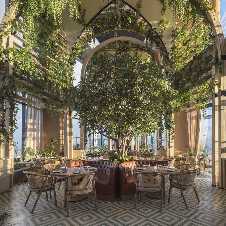 室內(nèi)庭院式LING LING特色餐廳裝修設計方案(圖7)