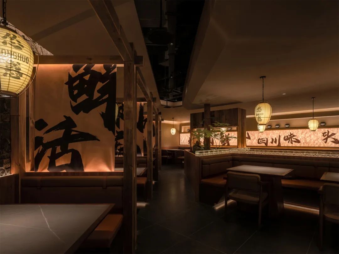 一品魚(yú)悅燒烤·川菜融合餐廳酒吧裝修設(shè)計(jì)方案(圖9)