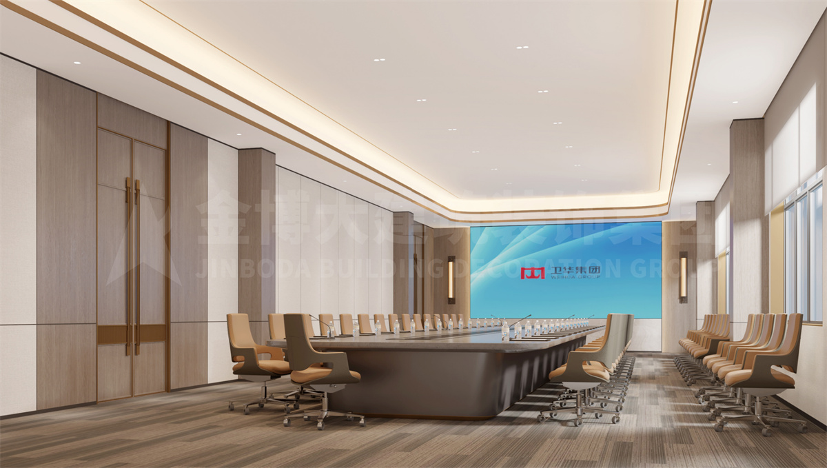 新鄉(xiāng)衛(wèi)華集團辦公樓裝修設計