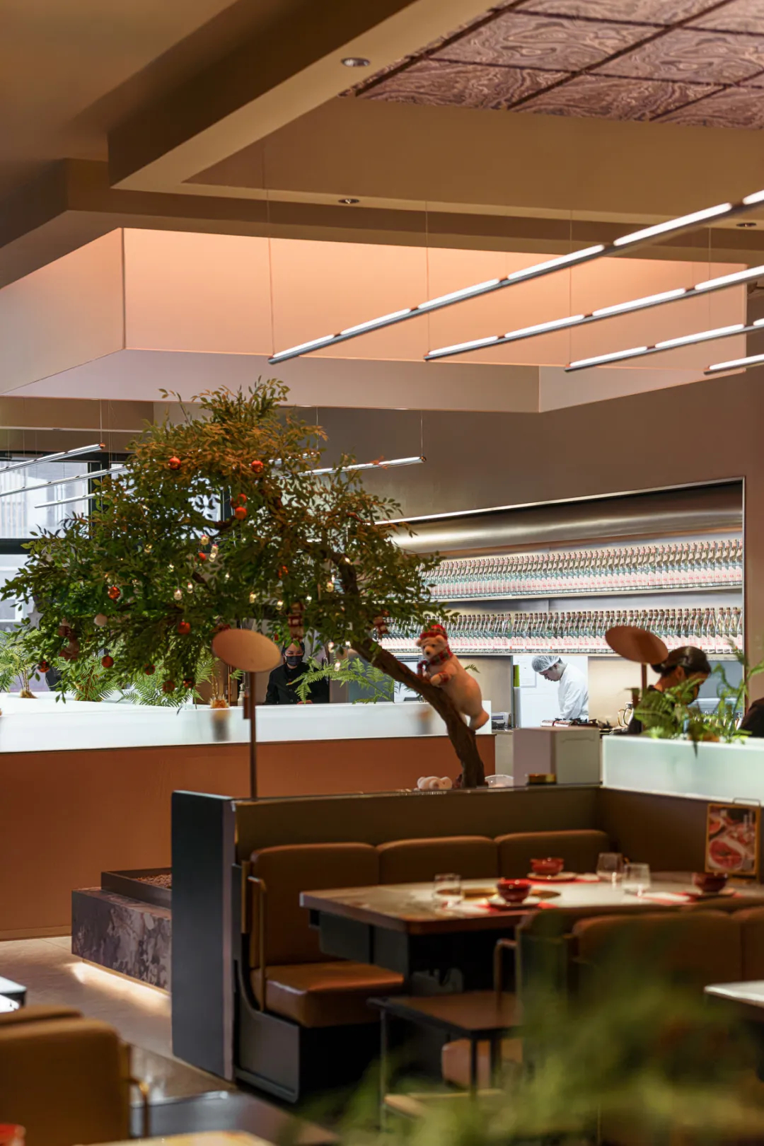 特色燒烤店設計推薦：八贊燒肉酒廊裝修設計案例(圖13)