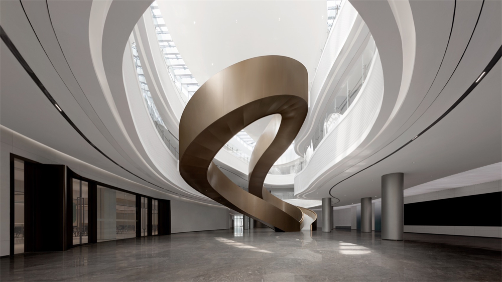 現代簡約時尚科技園區(qū)辦公樓裝修設計案例(圖5)