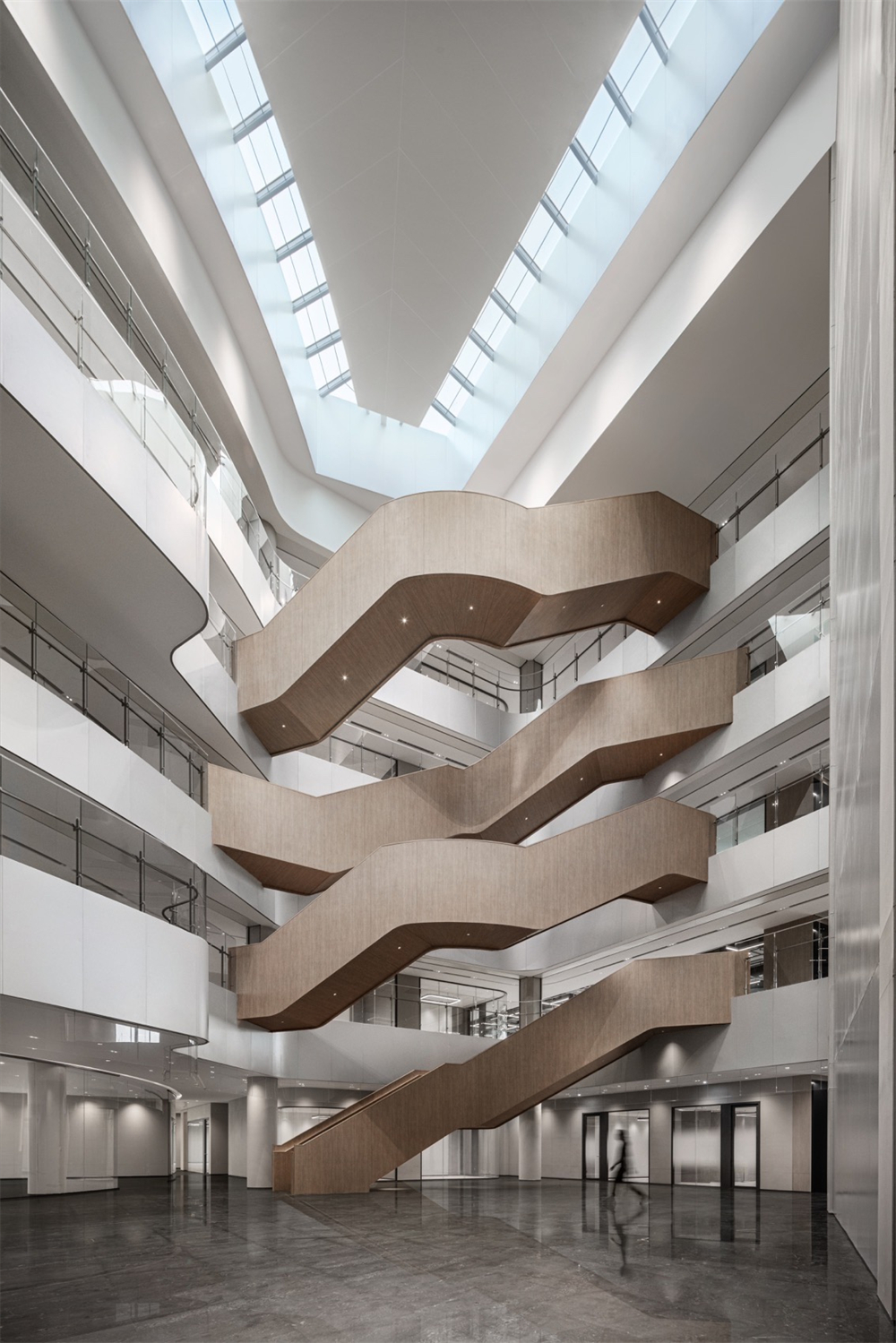 現代簡約時尚科技園區(qū)辦公樓裝修設計案例(圖6)