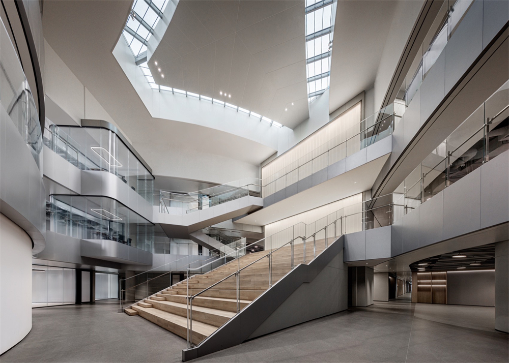 現代簡約時尚科技園區(qū)辦公樓裝修設計案例(圖8)