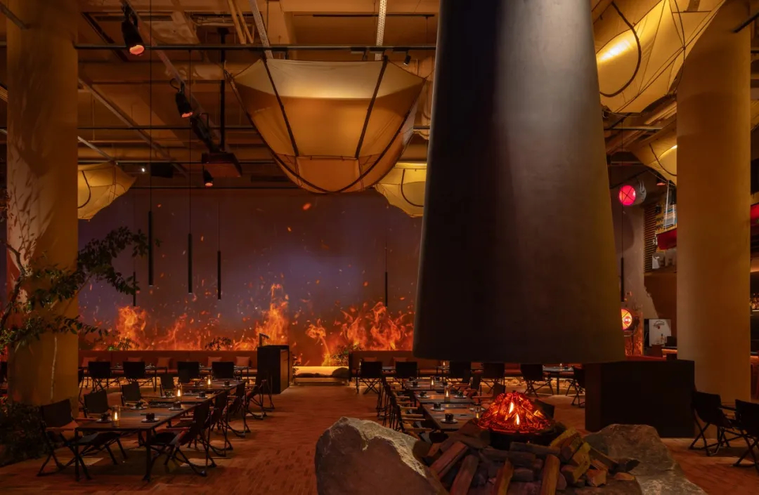 鄭州金博大推薦篝火旁·露營風(fēng)燒烤店裝修設(shè)計方案(圖5)