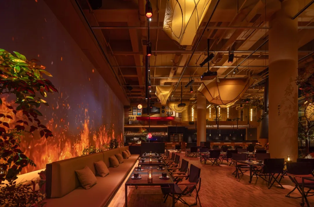 鄭州金博大推薦篝火旁·露營風(fēng)燒烤店裝修設(shè)計方案(圖9)