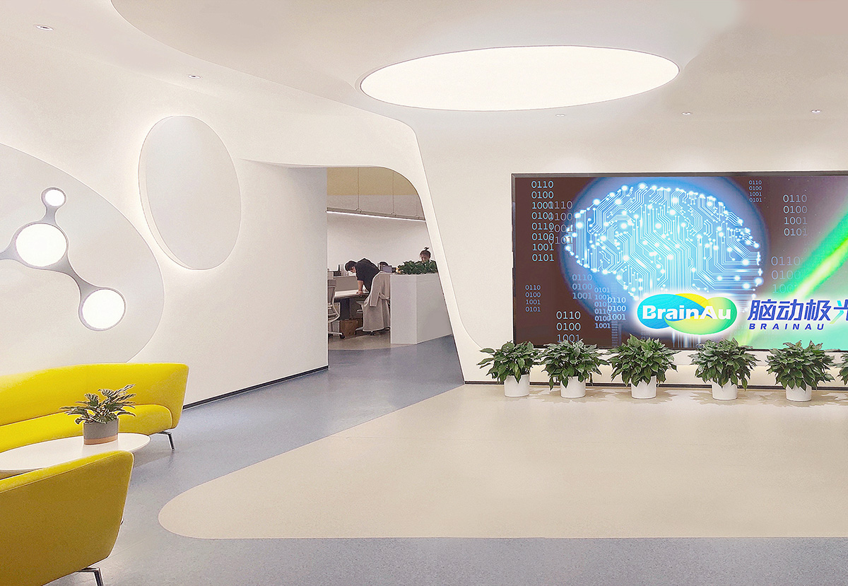 科技風(fēng)與工業(yè)風(fēng)  腦動極光醫(yī)療科技公司辦公室裝修設(shè)計(圖2)