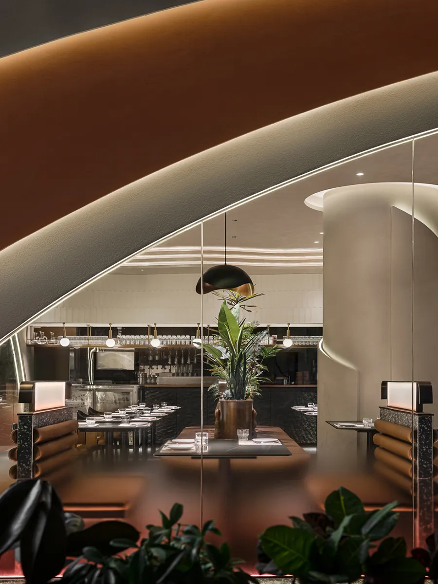 沙漠綠洲  御牛紀(jì)特色牛排西餐廳裝修設(shè)計案例(圖8)