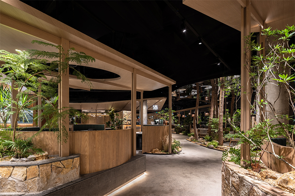 迷霧森林場景   翠焱成都火鍋店裝修設(shè)計(jì)方案(圖2)