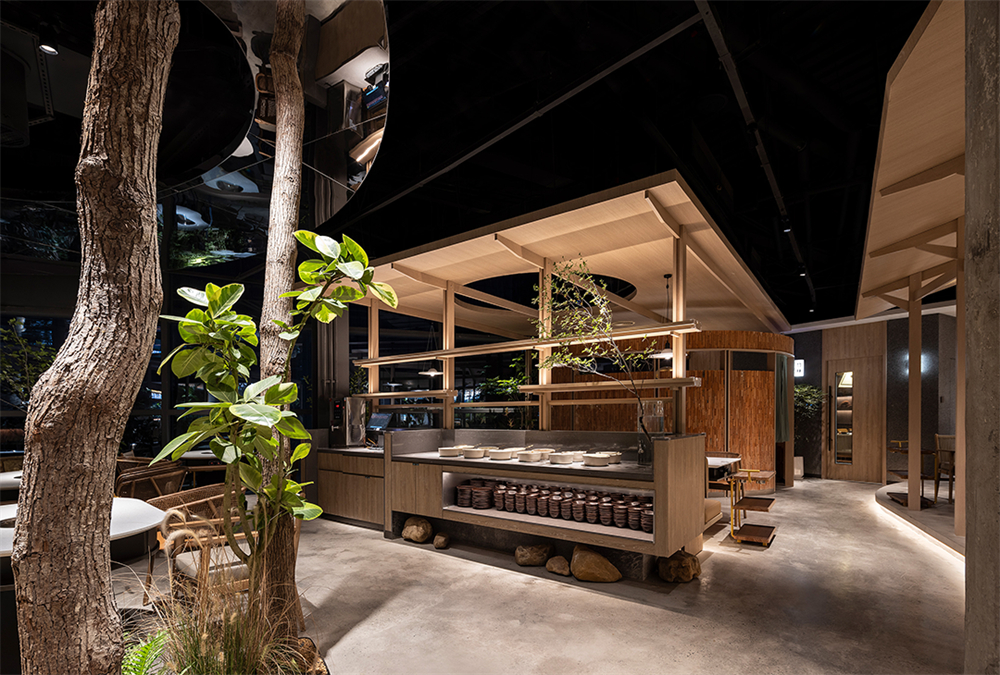 迷霧森林場景   翠焱成都火鍋店裝修設(shè)計(jì)方案(圖7)