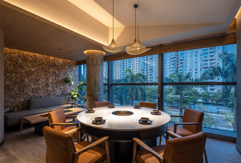 迷霧森林場景   翠焱成都火鍋店裝修設(shè)計(jì)方案(圖12)