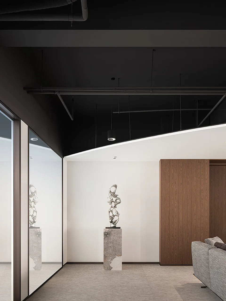 鄭州金博大推薦現代質感律師事務所裝修設計方案(圖6)