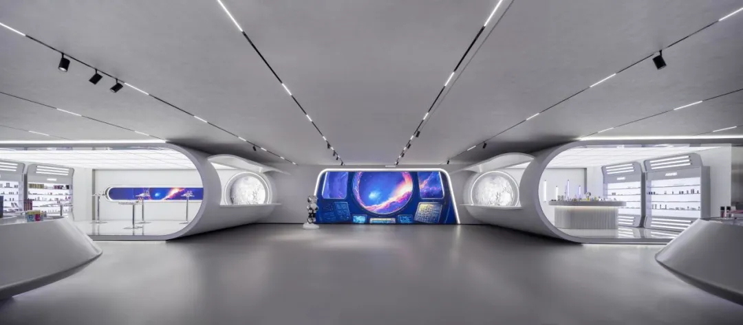 安特未來靈感艙化妝品企業(yè)展廳裝修設(shè)計(圖3)