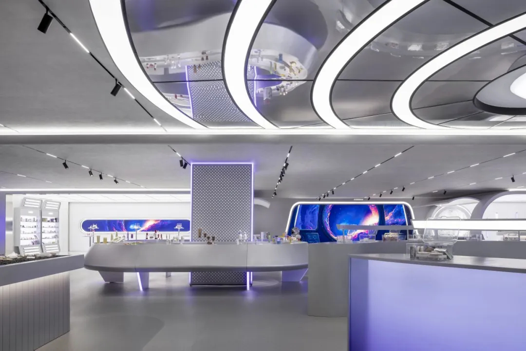 安特未來靈感艙化妝品企業(yè)展廳裝修設(shè)計(圖5)