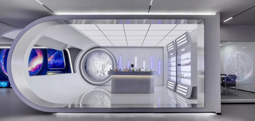 安特未來靈感艙化妝品企業(yè)展廳裝修設(shè)計(圖10)